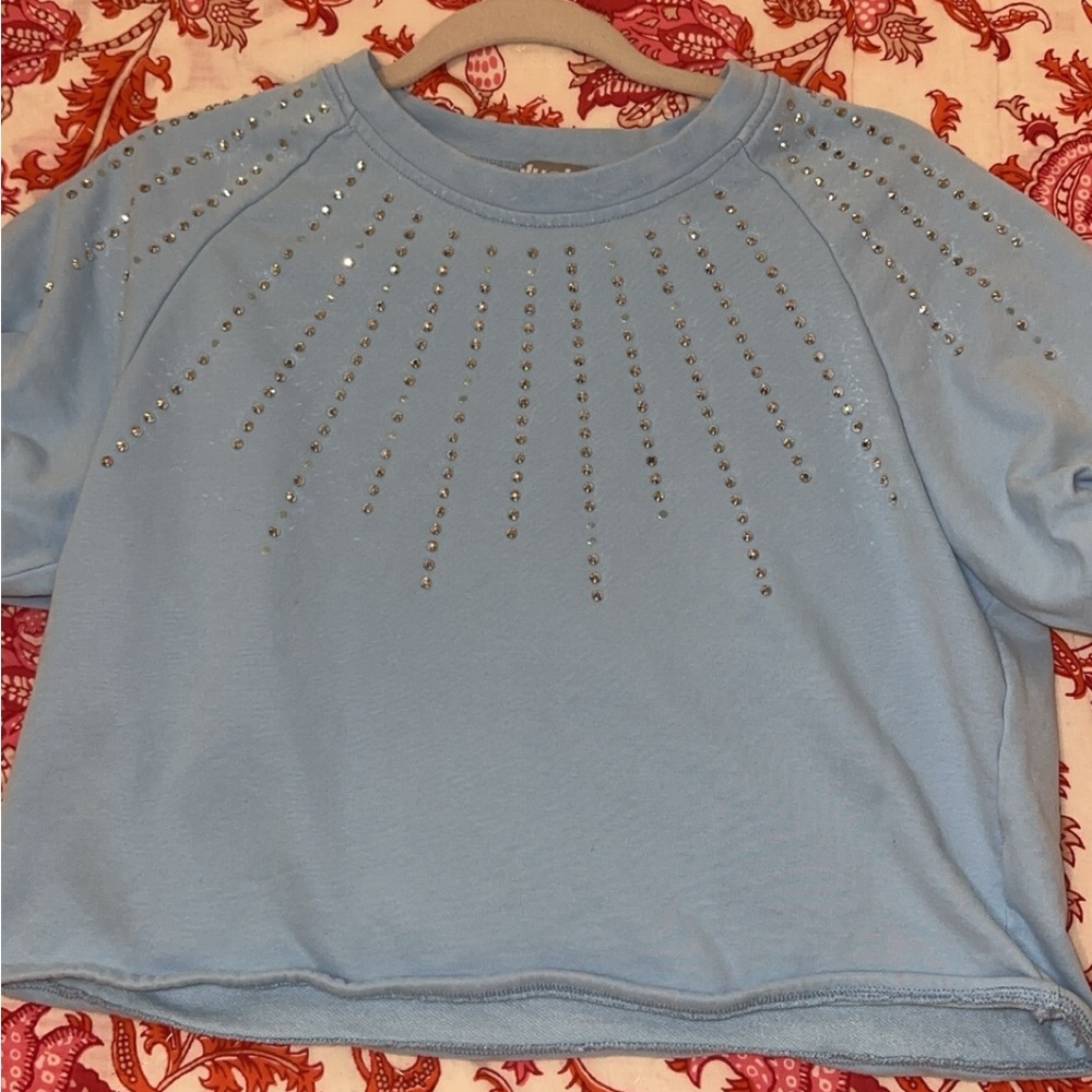 boutique blue gem top